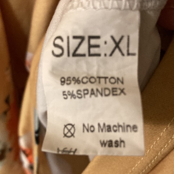 Floral mustard Spring dress 👗 with hidden pockets - Picture 6 of 8